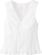 MANGO TEEN Kids' Floral Embroidered Cotton Top