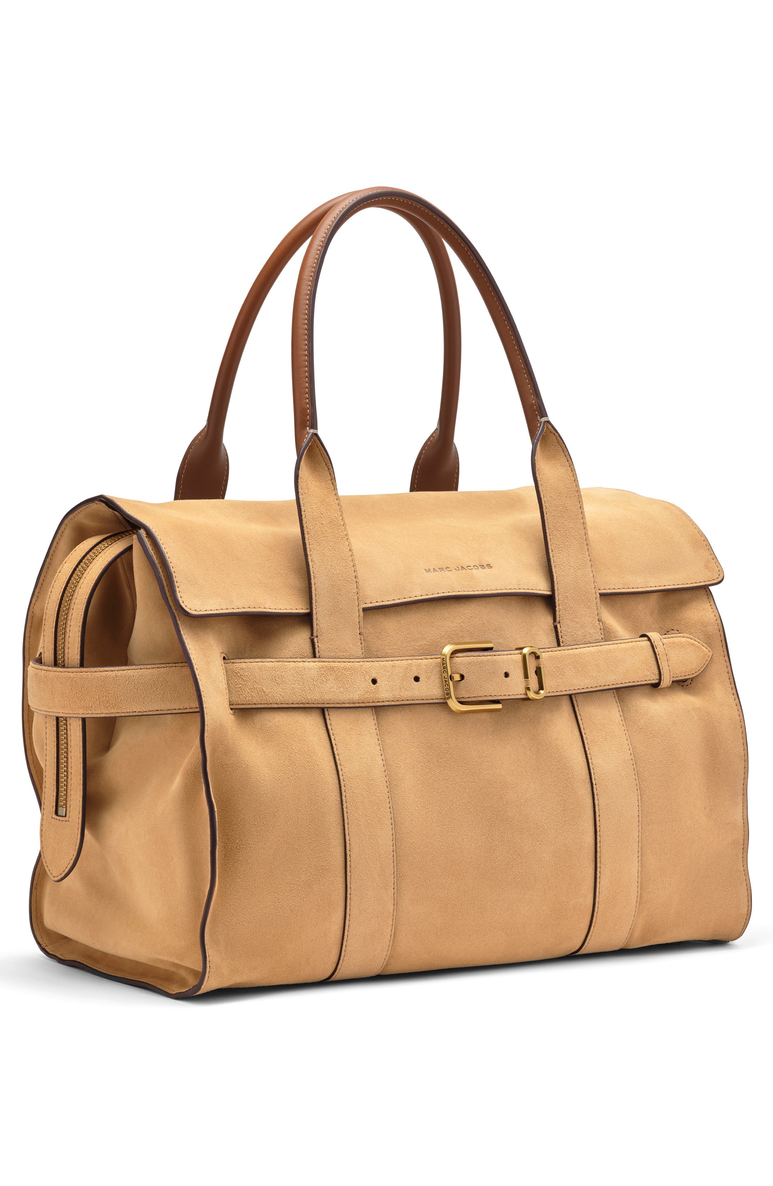 Marc Jacobs The Suede Dakota Tote, Alternate, color, Sahara