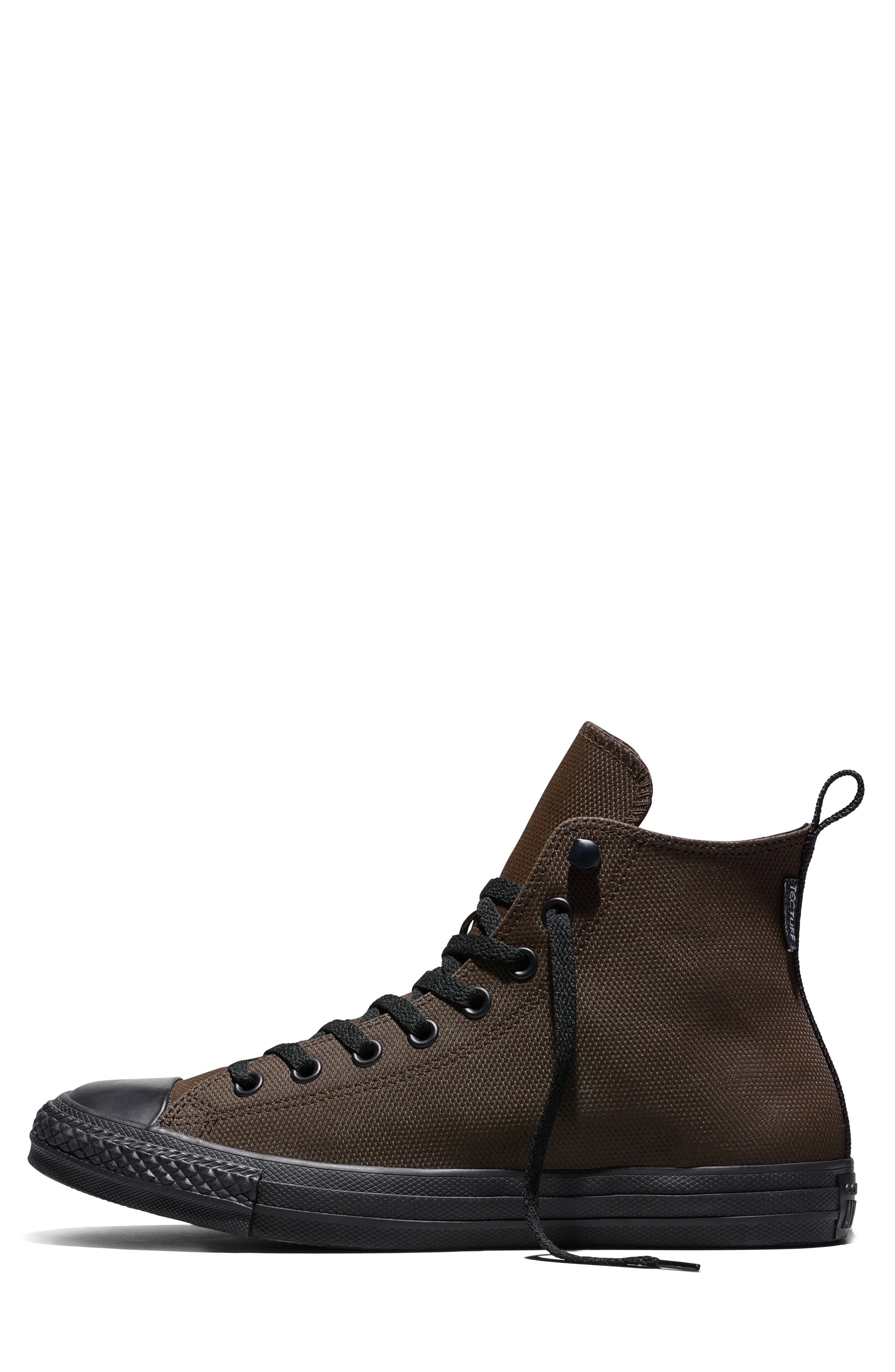 Chuck Taylor All Star TecTuff Leather High Top Sneaker, Alternate, color, FRESH BREW/ BLACK/ BLACK