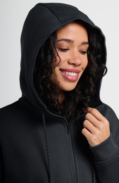 Free Fly Northcoast Fleece Half Zip Hoodie In Black