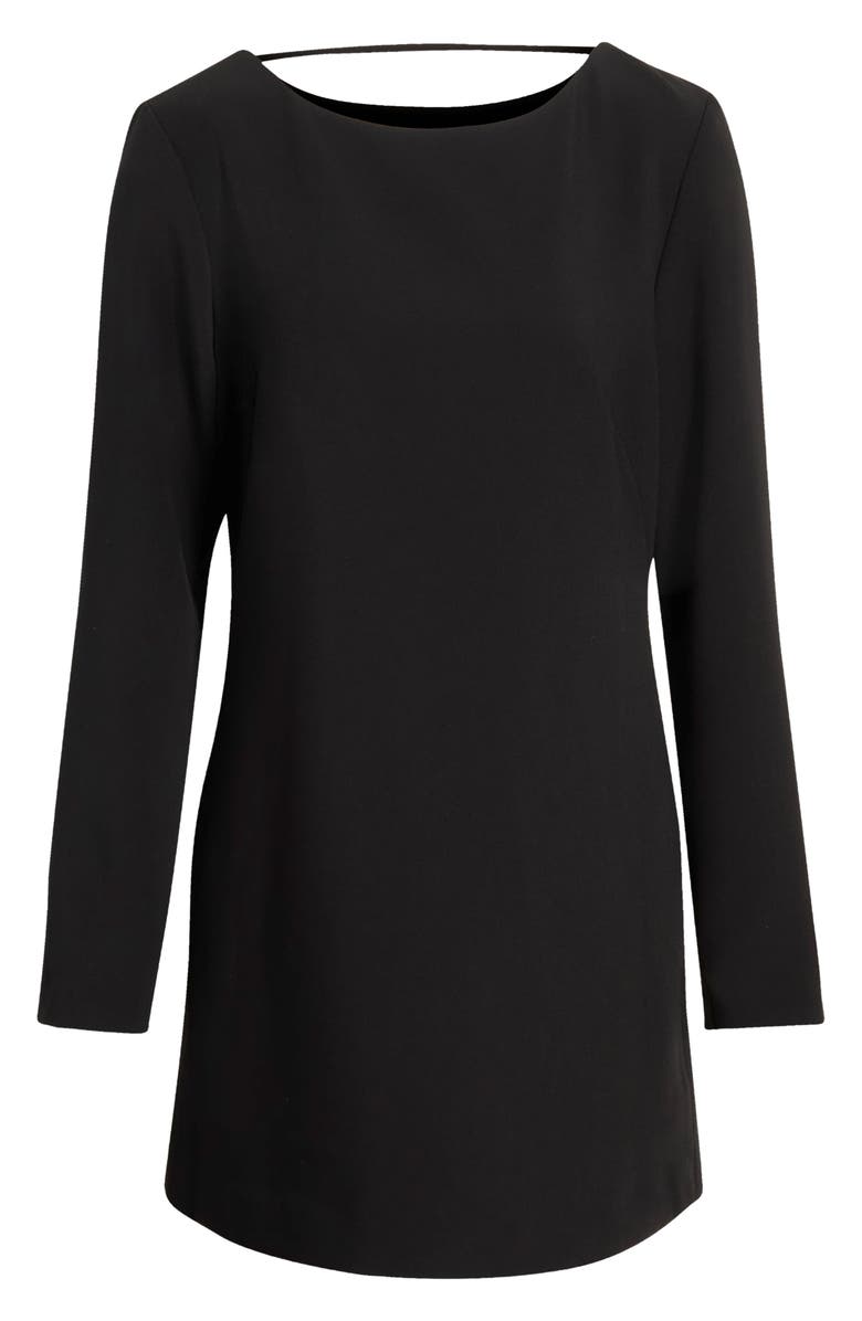 Favorite Daughter Meet Cute Long Sleeve Minidress, Alternate, color, Black
