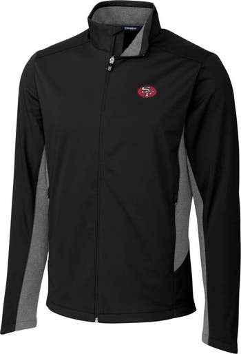San Francisco 49ers フード付きジャケット Cutter & Buck Men's Cutter & Buck Black San Francisco 49ers
