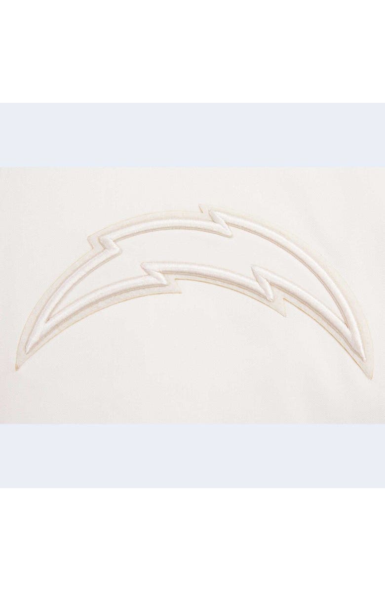 PRO STANDARD Men's Pro Standard Cream Los Angeles Chargers Neutral Full-Zip Jacket, Alternate, color, Cream