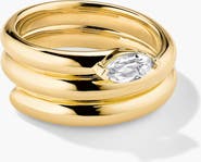 MEJURI Boa Gemstone Coil Ring