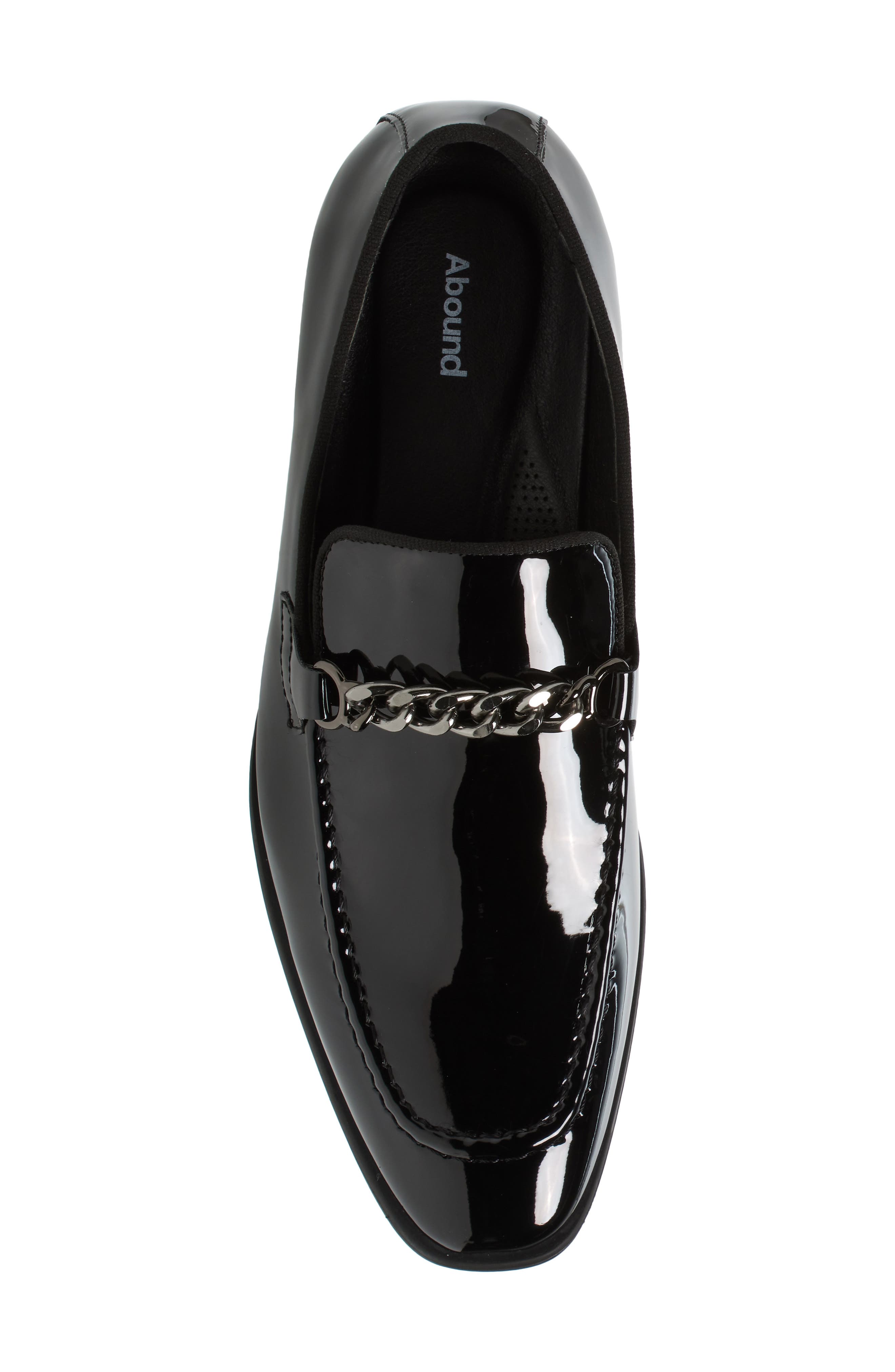 Abound Soren Chain Patent Loafer, Alternate, color, Black Patent