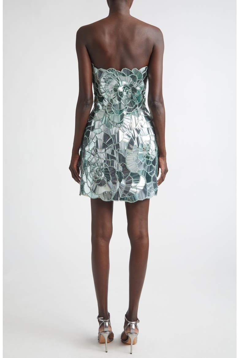 Geometric Sequin Cocktail Dress, Alternate, color, MINT