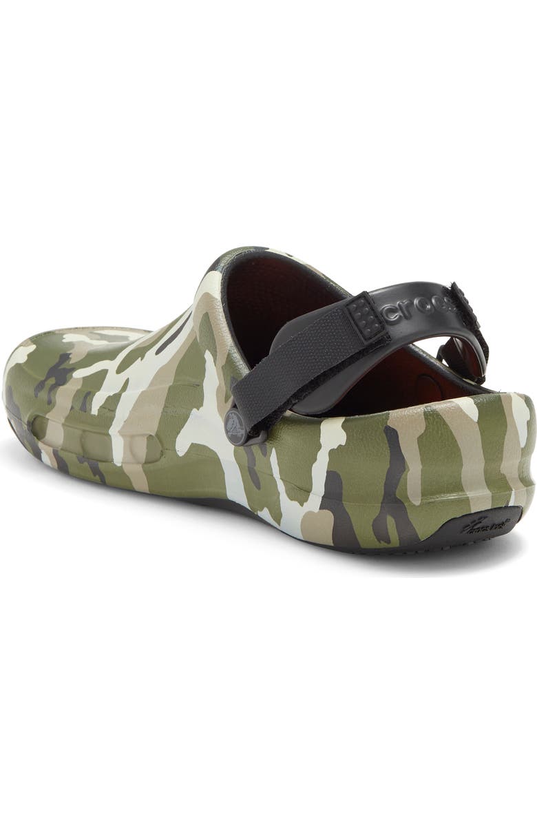 CROCS Gender Inclusive Waterproof Bistro Pro Camo Graphic Clog, Alternate, color,