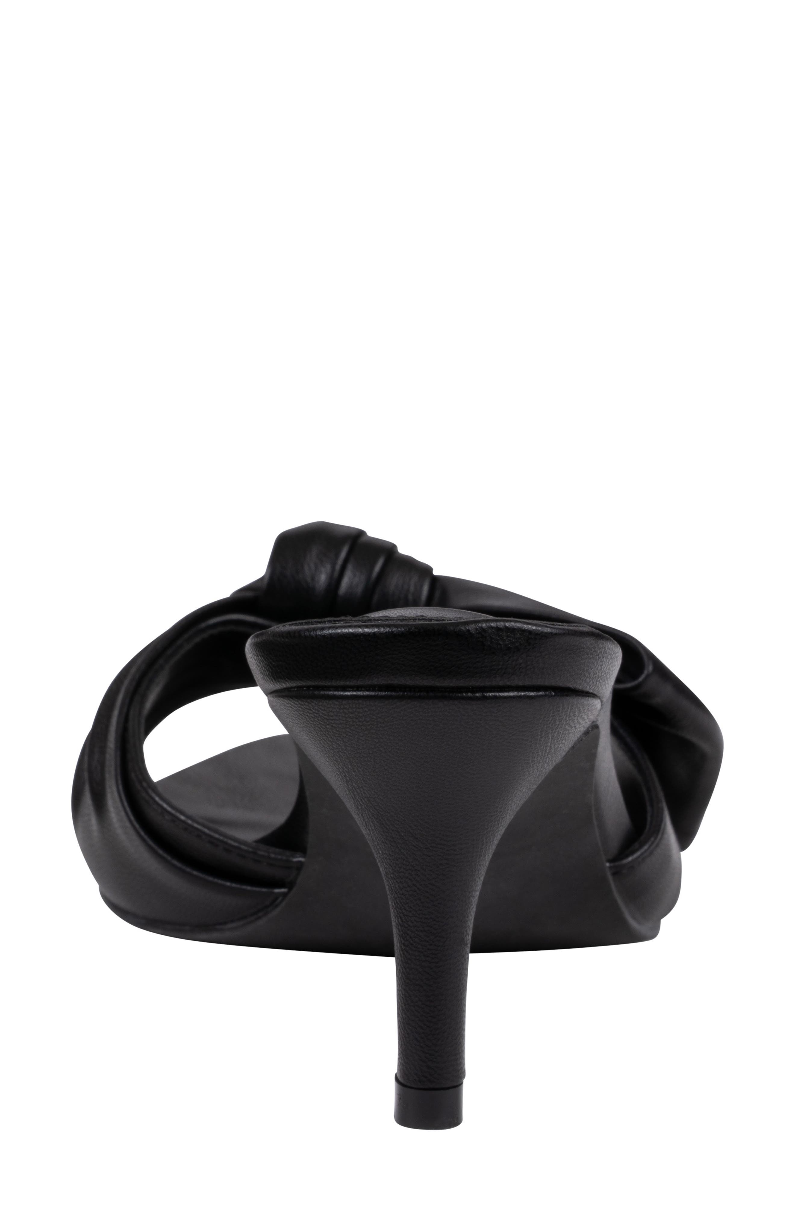 GOOD CHOICE NEW YORK Carmen Bow Slide Sandal, Alternate, color, Black