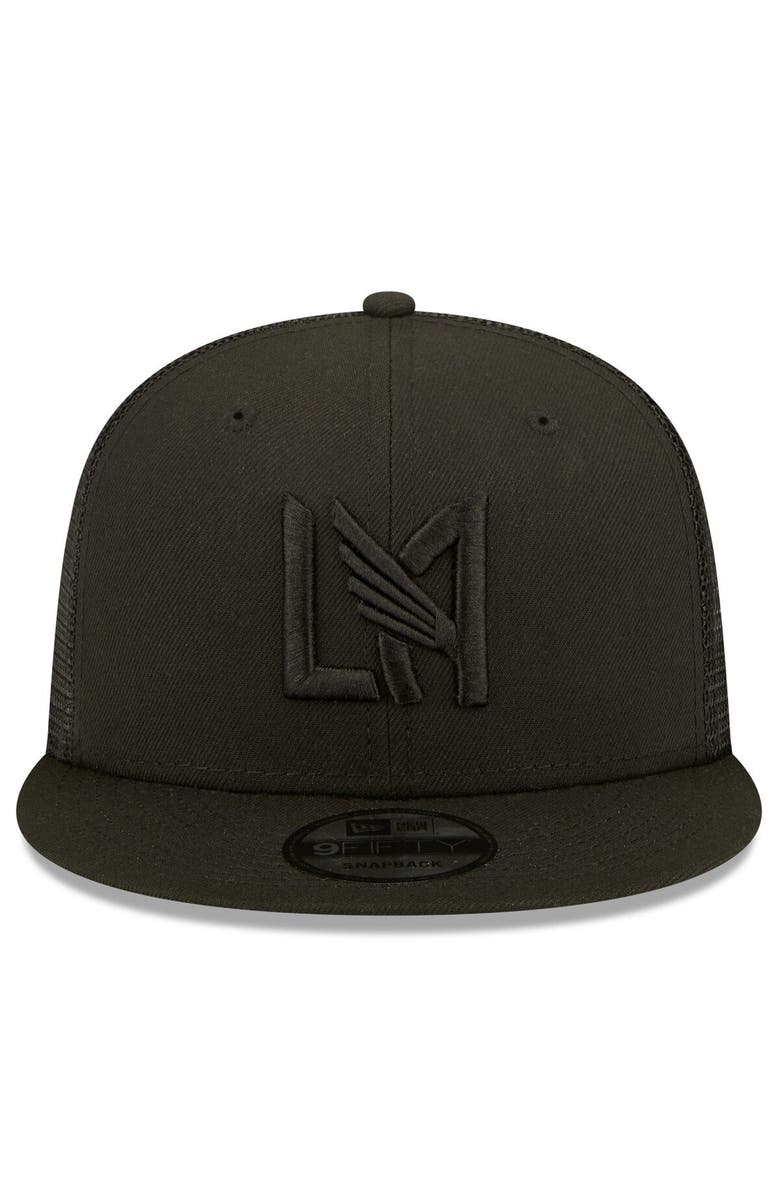 New Era Men's New Era Black LAFC Logo Classic 9FIFTY Trucker Snapback Hat, Alternate, color, 