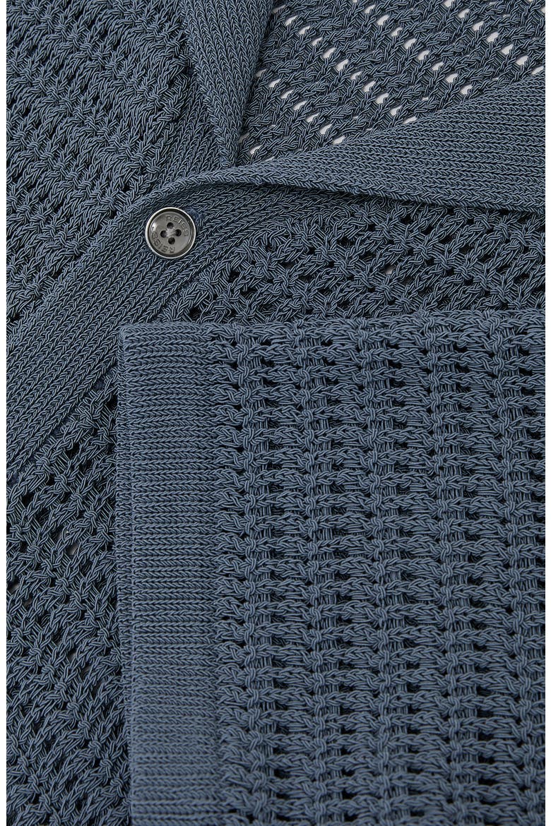 Buzzard Short sleeve Cardigan, Alternate, color, AIRFORCE BLUE