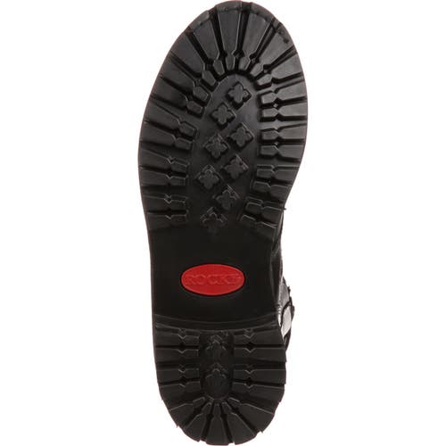Rocky Side Zipper Jump Boot In Black