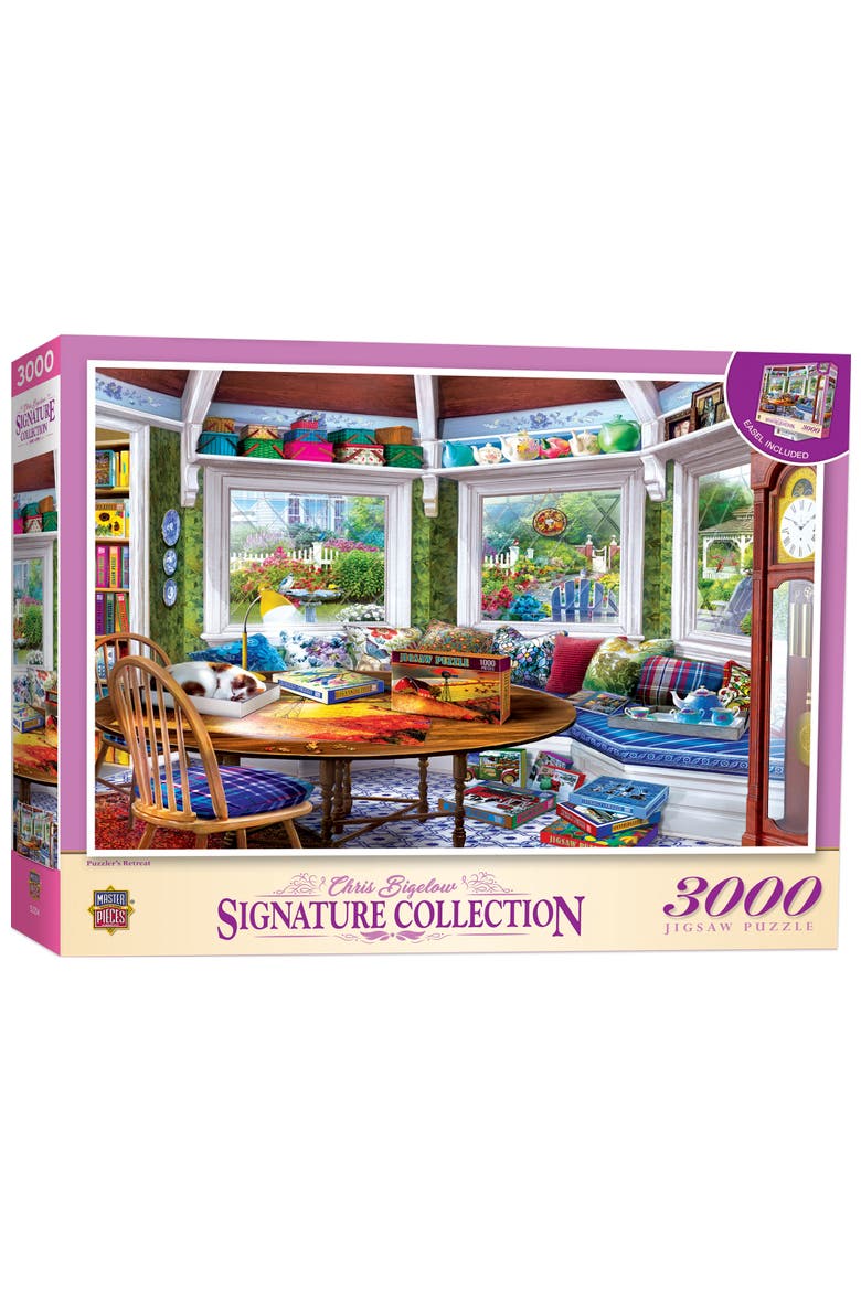 Puzzler's Retreat 3000pc Puzzle, Main, color, Multicolor