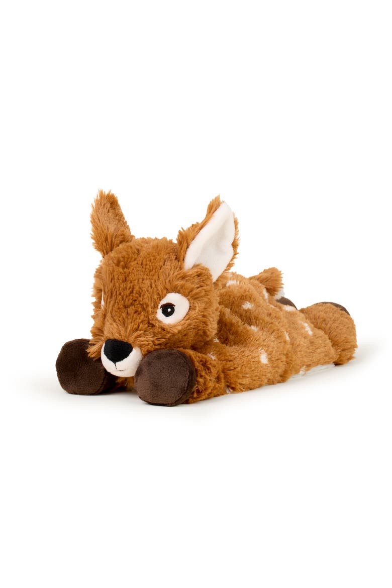 Laying Down Deer Plush Toy, Main, color, Medium Brown