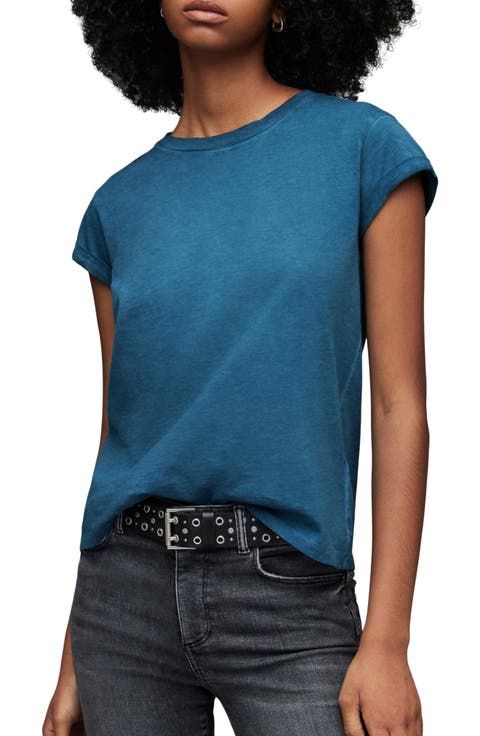 Anna Cuff Sleeve Organic Cotton T-Shirt