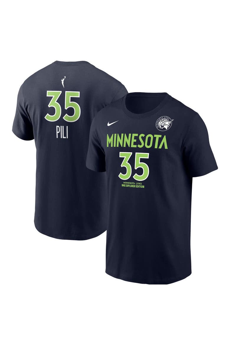 Men's Nike Alissa Pili Navy Minnesota Lynx Explorer Edition Name & Number T-Shirt, Alternate, color, Navy