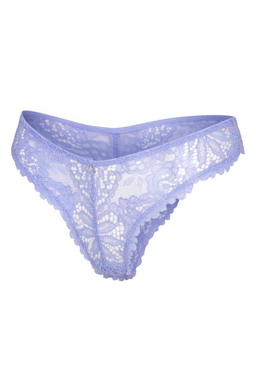 Savage X Fenty Romantic Corded Lace Brazilian Panties In Purple Prism