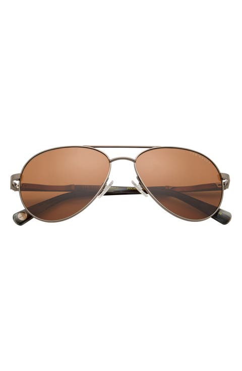 58mm Polarized Aviator Sunglasses