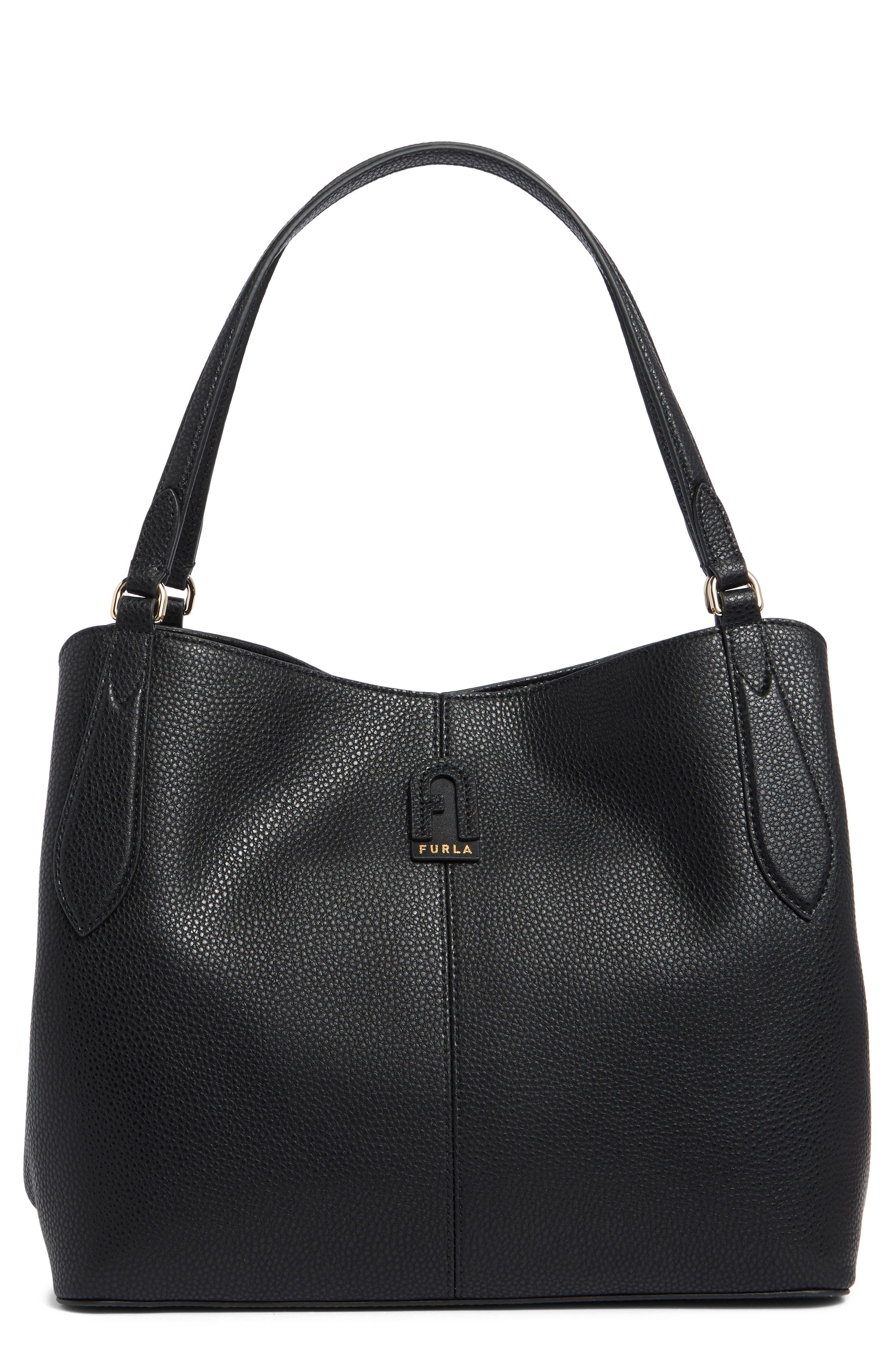 Furla Dafne Medium Leather Hobo Bag