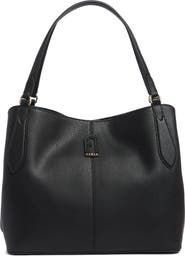 Furla Dafne Medium Leather Hobo Bag