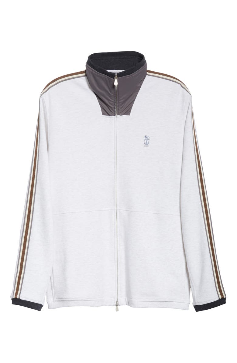 Brunello Cucinelli Athletic Stripe Track Jacket, Alternate, color, 