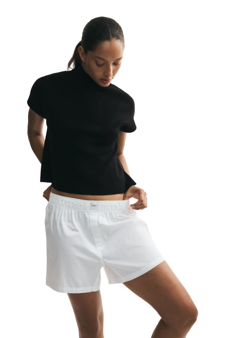 Fine-knit Turtleneck Top, Alternate, color, Black
