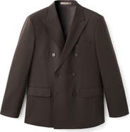 MANGO Double Breasted Wool Jacket