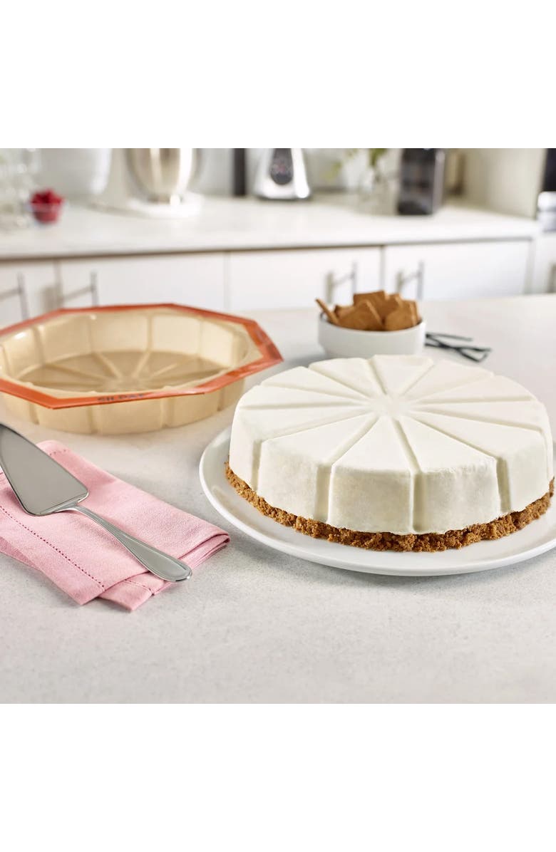 Silpat Silicone Round Cake Mold, 12 Portions, Alternate, color, Orange