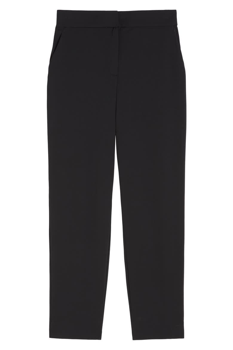 Quirino Jersey Straight Leg Pants, Alternate, color, BLACK