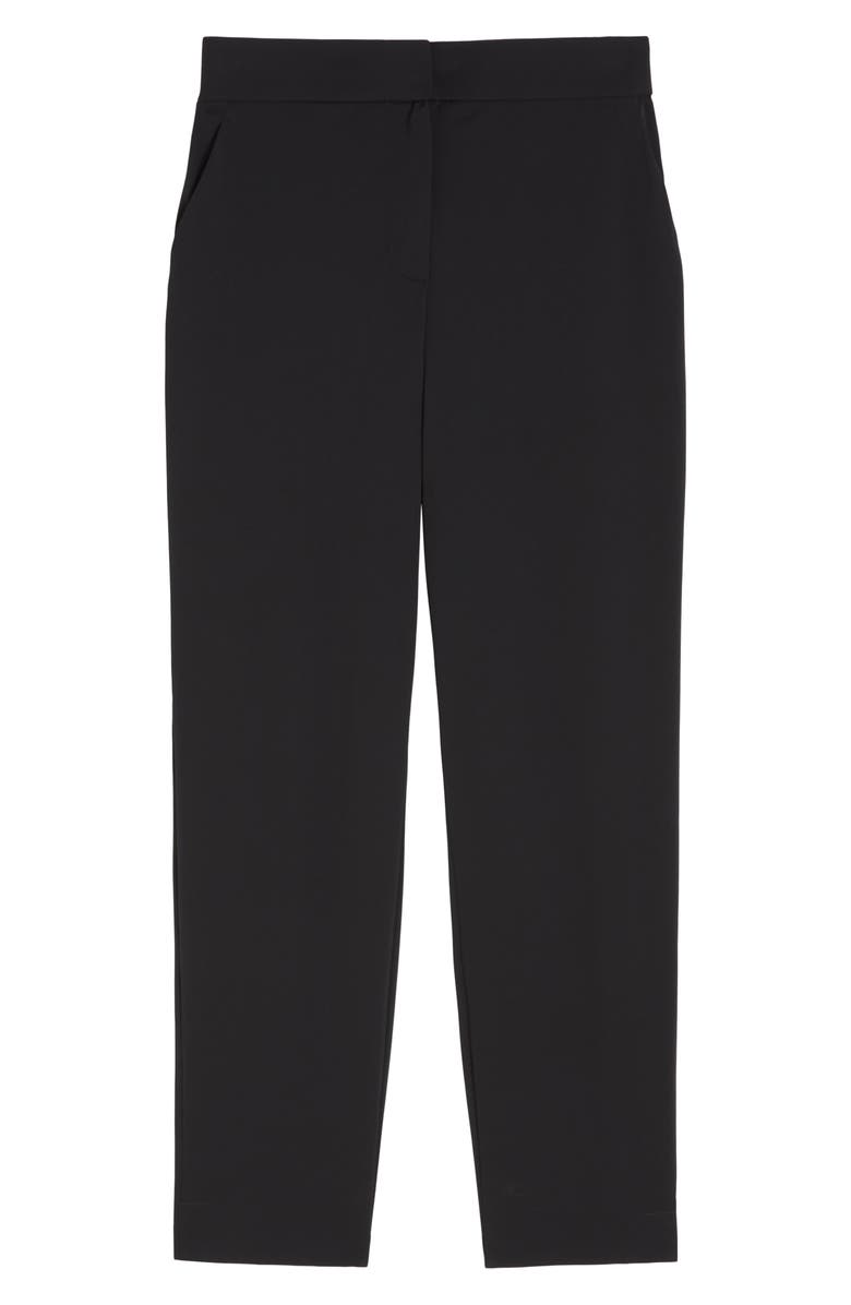 MM by Max Mara Quirino Jersey Straight Leg Pants, Alternate, color, Black