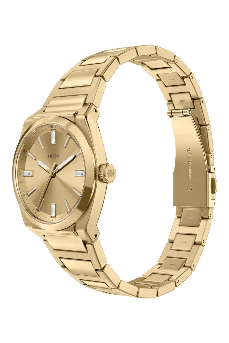 Everett Bracelet Watch, 27mm, Alternate, color, GOLD/ GOLD