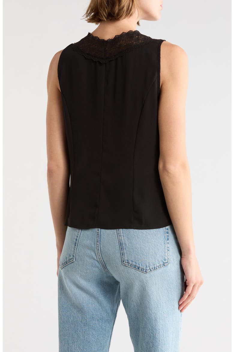 Tailored V-Neck Vest, Alternate, color, BLACK