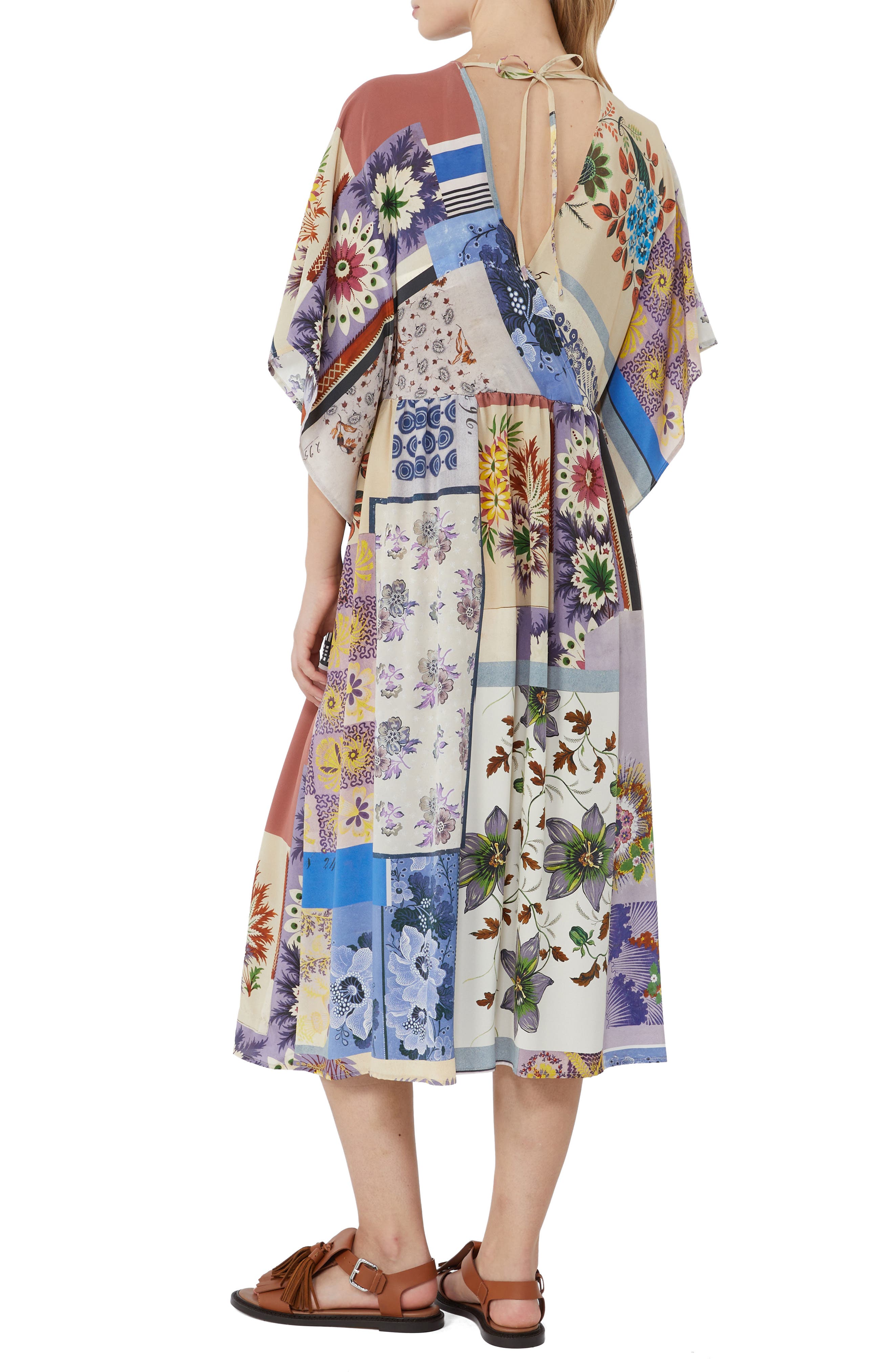 Nome Print Silk Dress - image 2