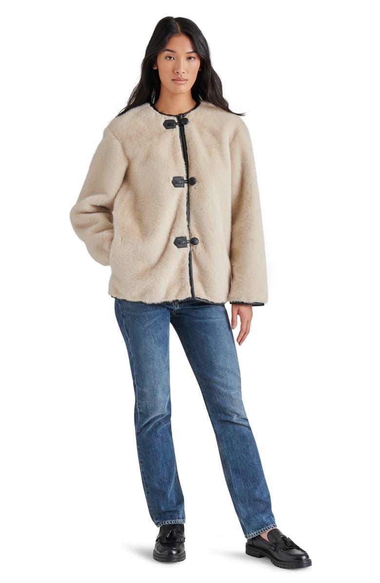 Steve Madden Yuna Faux Fur Jacket, Alternate, color,