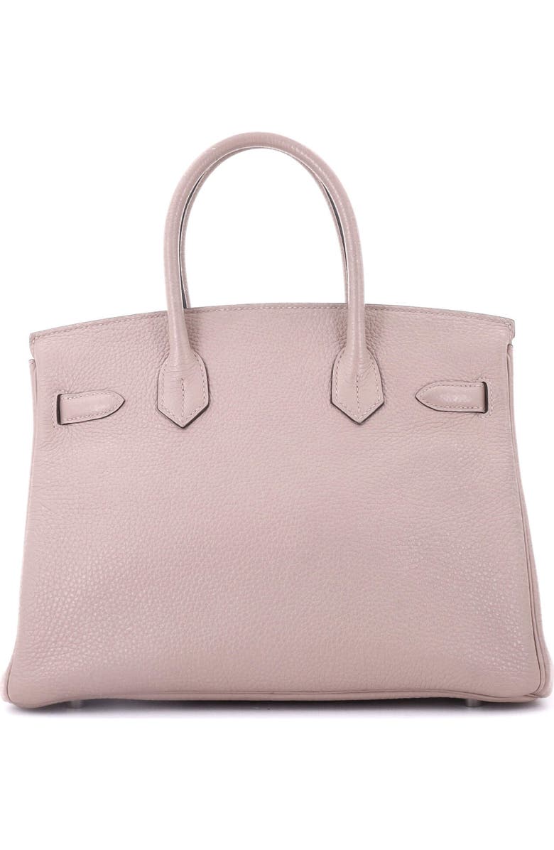 Pre-Owned Hermes Birkin Handbag Purple Clemence with Palladium Hardware 30, Alternate, color,