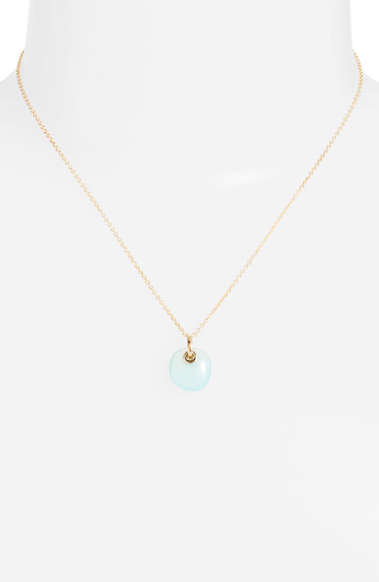 Argento Vivo Sterling Silver Stone Chain Pendant Necklace, Alternate, color, 