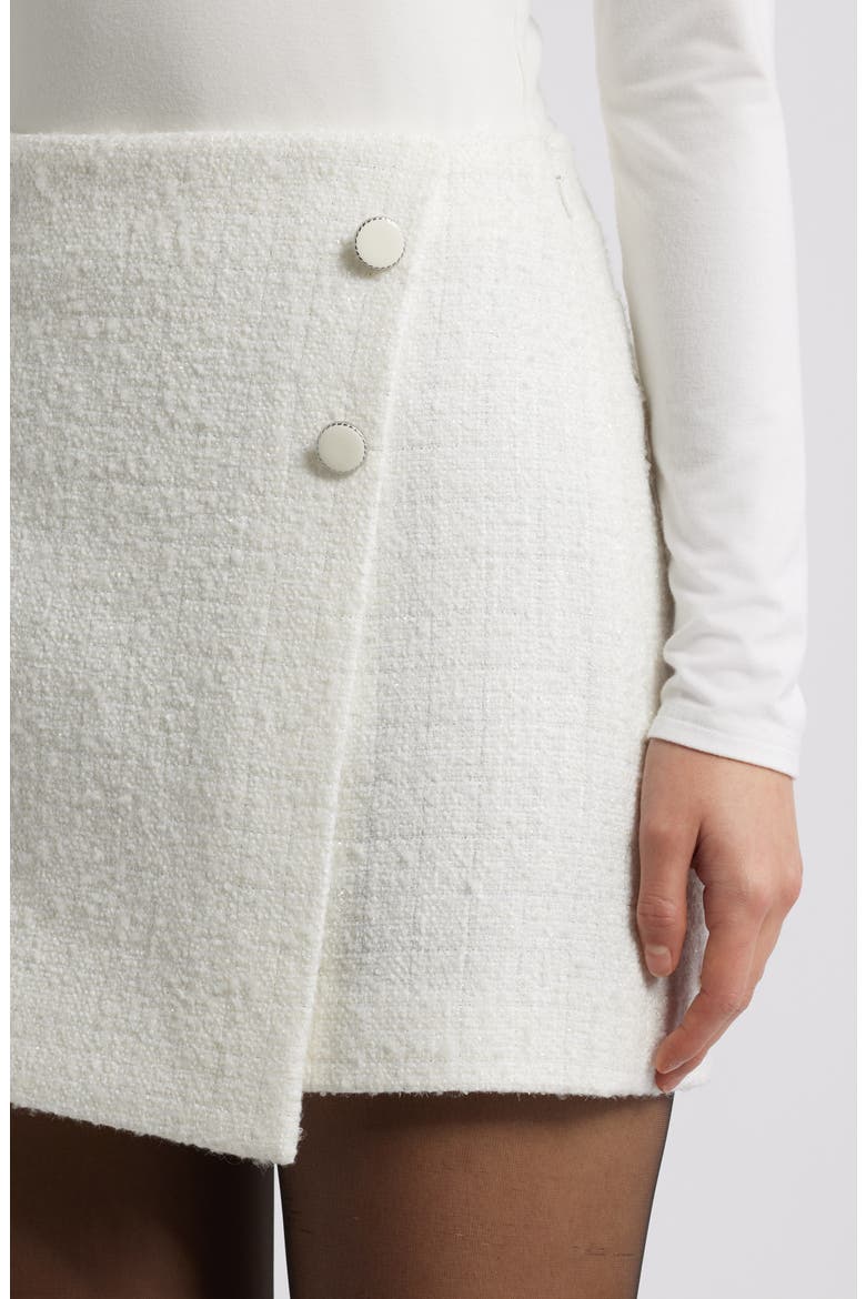 Tweed Miniskirt, Alternate, color, IVORY