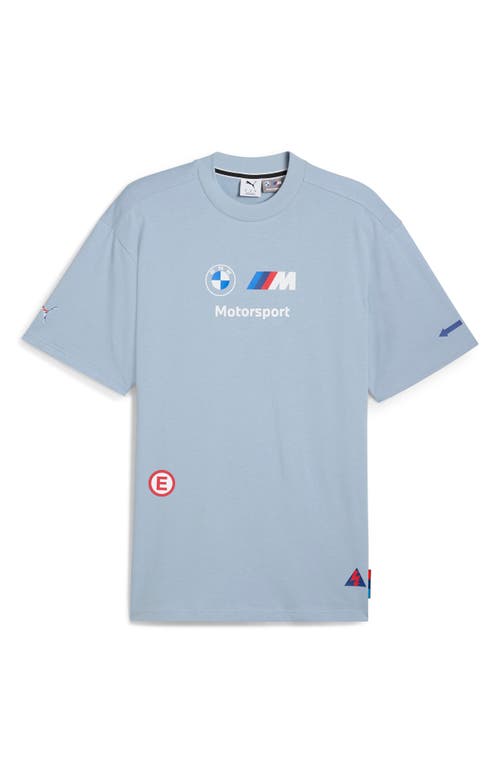 Puma Bmw M Motorpsort Badge Graphic T-shirt In Blue Wash