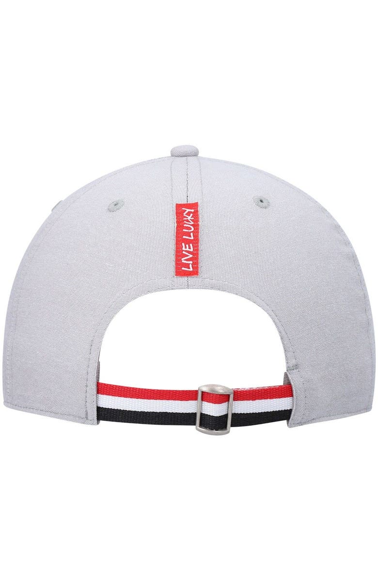 Black Clover Men's Gray South Dakota Coyotes Oxford Circle Adjustable Hat, Alternate, color, 