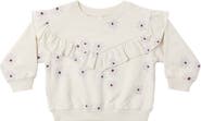 QUINCY MAE Kids' Ruffle Fleece Sweatshirt