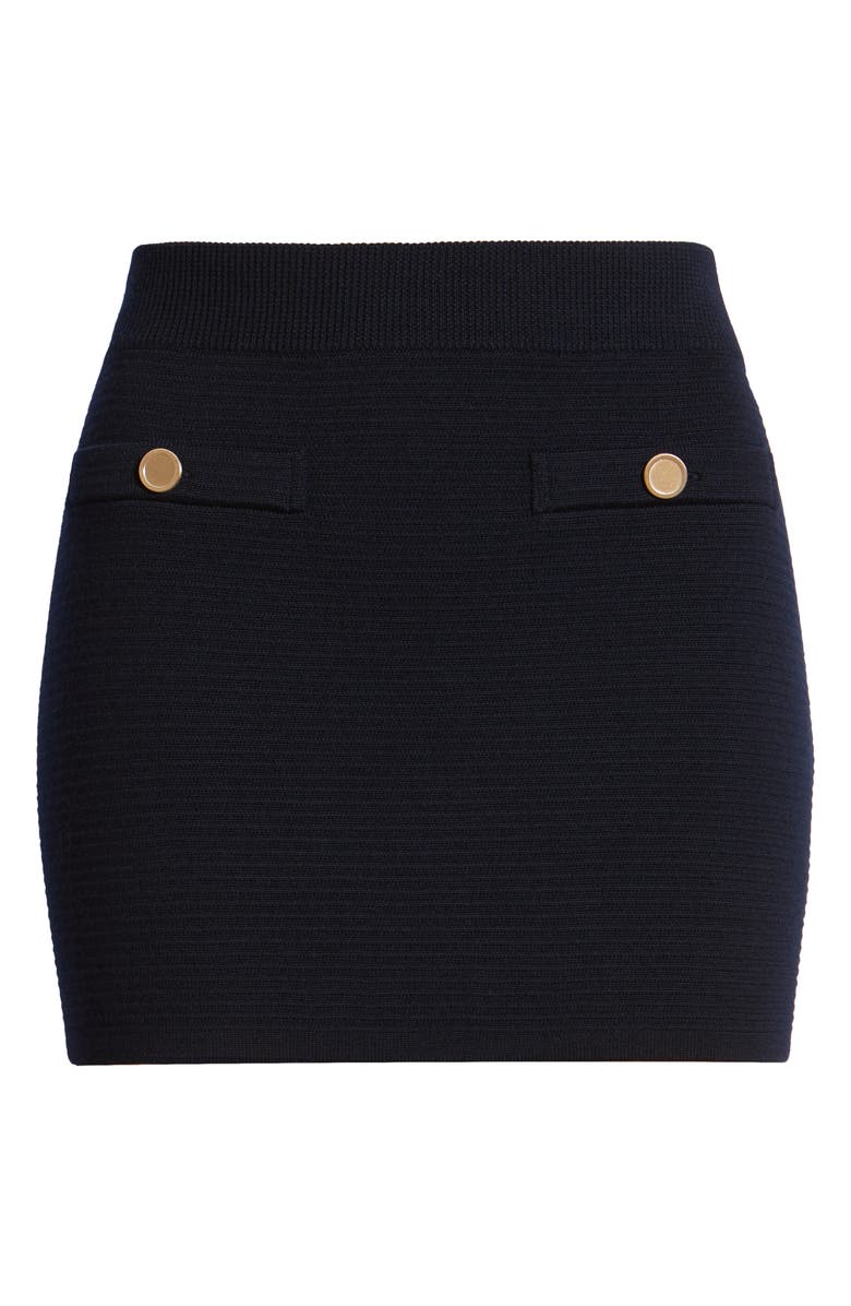 FRAME Cruise Merino Wool Miniskirt, Alternate, color, Dark Navy