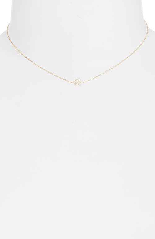 Anzie Love Letter Diamond Star Of David Pendant Necklace In Brown