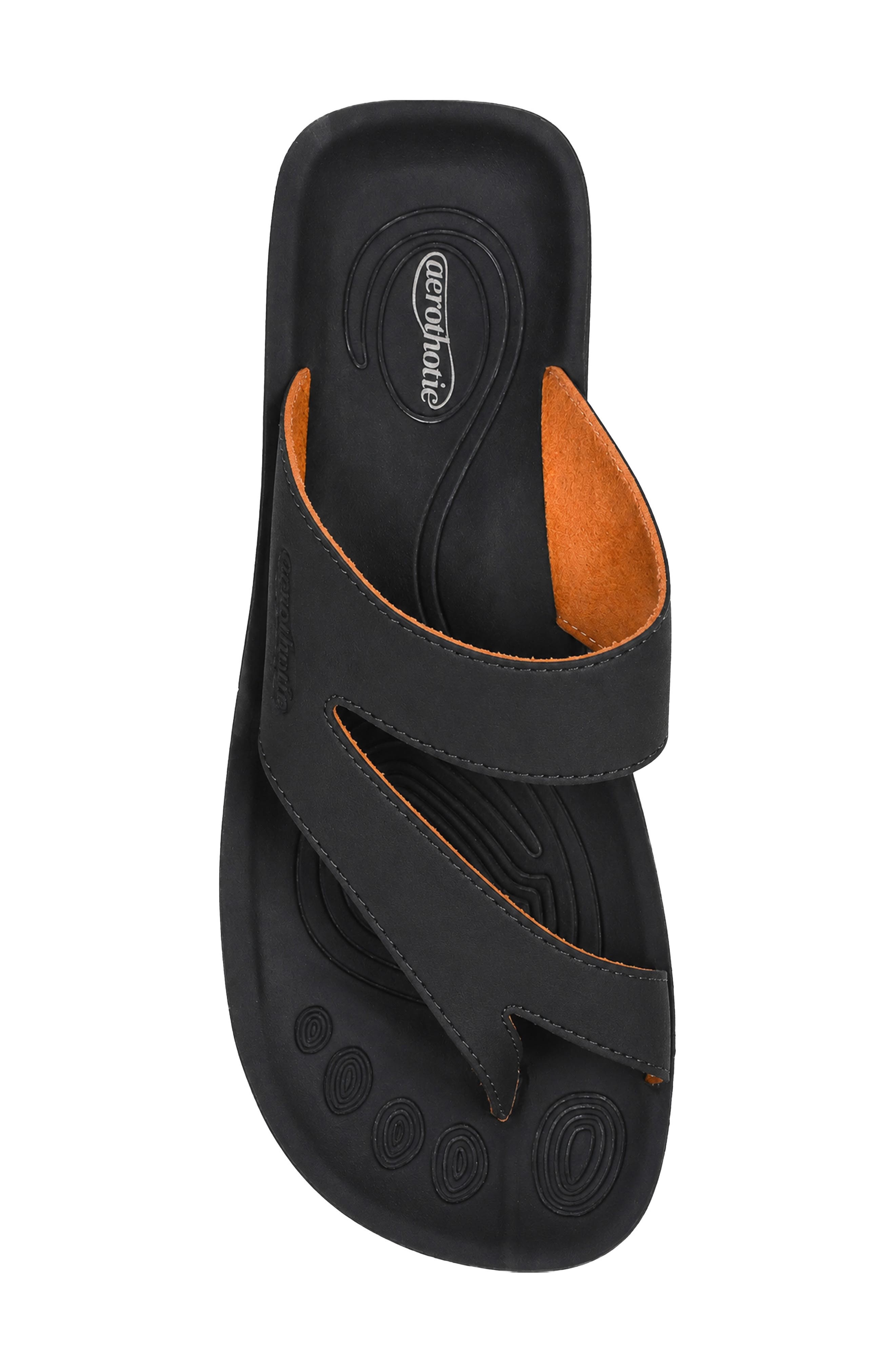 Odal Flip Flop, Alternate, color, BLACK