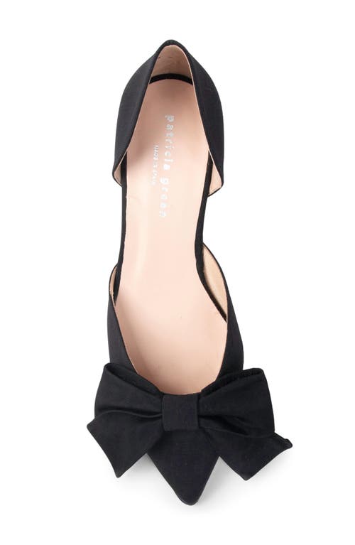 Patricia Green Malibu D'orsay Pointed Toe Kitten Heel Pump In Black