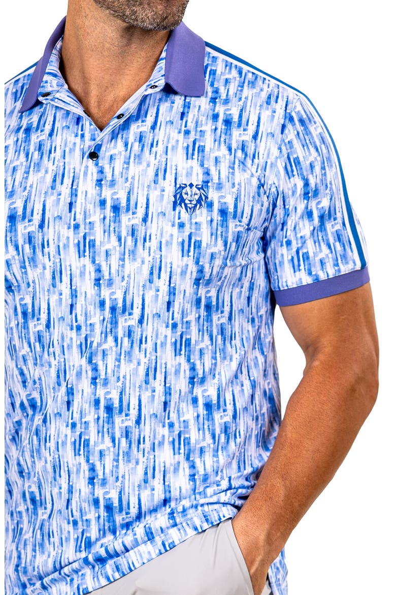 Martyr0007 Print Golf Polo, Alternate, color, BLUE