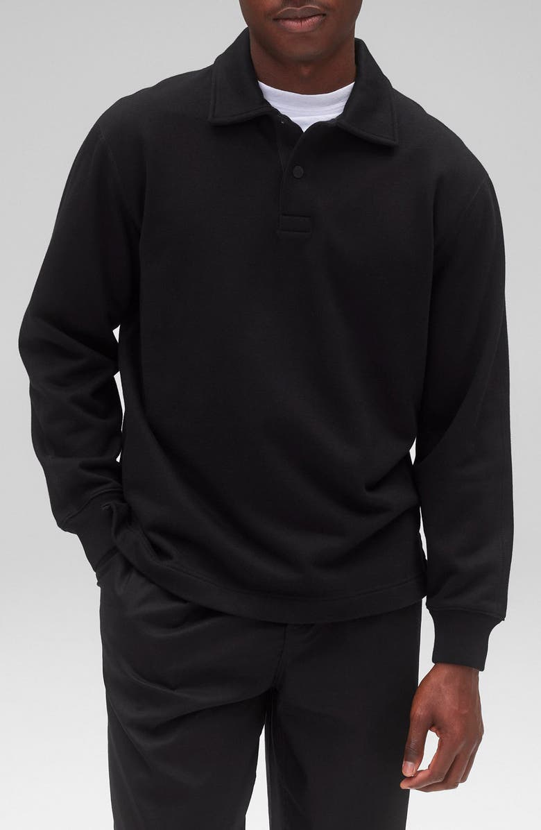 Reigning Champ Midweight Terry Rugby Sweatshirt, Main, color, 
