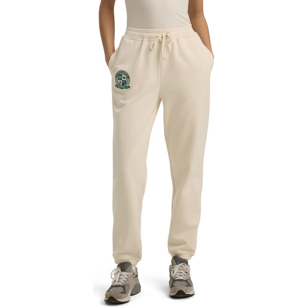 Shop Favorite Daughter Thr Coaches Cotton Blend Joggers In Ivory
