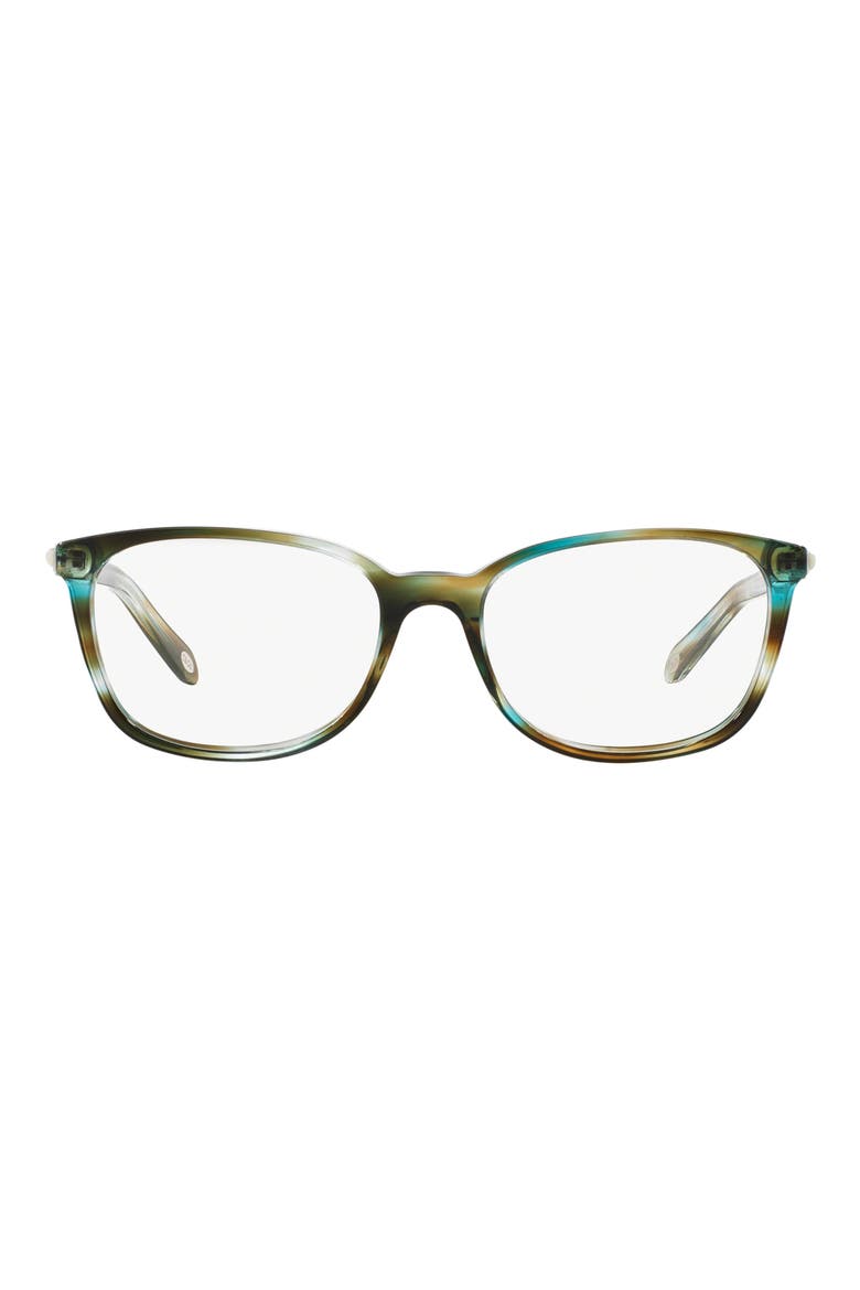 51mm Rectangular Optical Glasses, Main, color, TURQUOISE