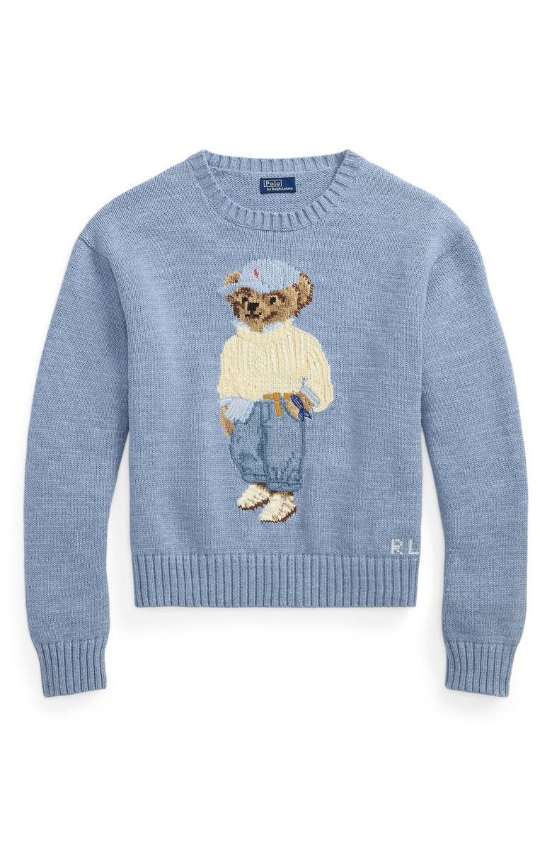 Polo Ralph Lauren Polo Bear Intarsia Crewneck Sweater, Alternate, color, 