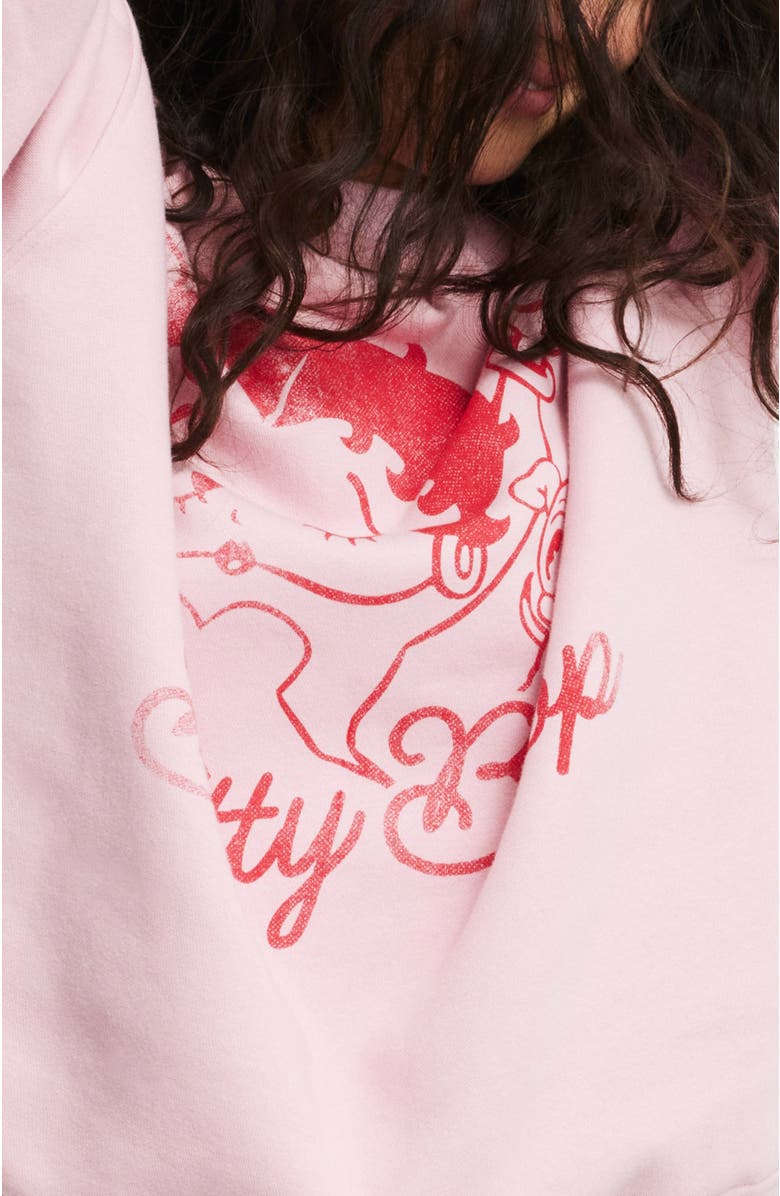 Cotton On Betty Boop Lcn Crew Sweatshirt, Alternate, color, 