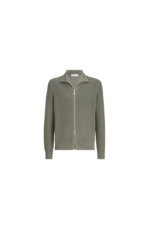 Half English Rib knit cardigan